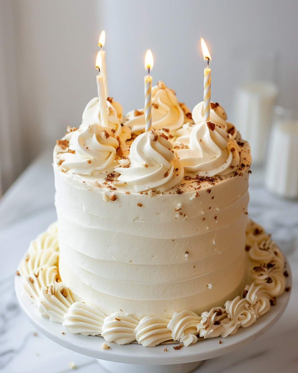 birthday cake elegant decoration